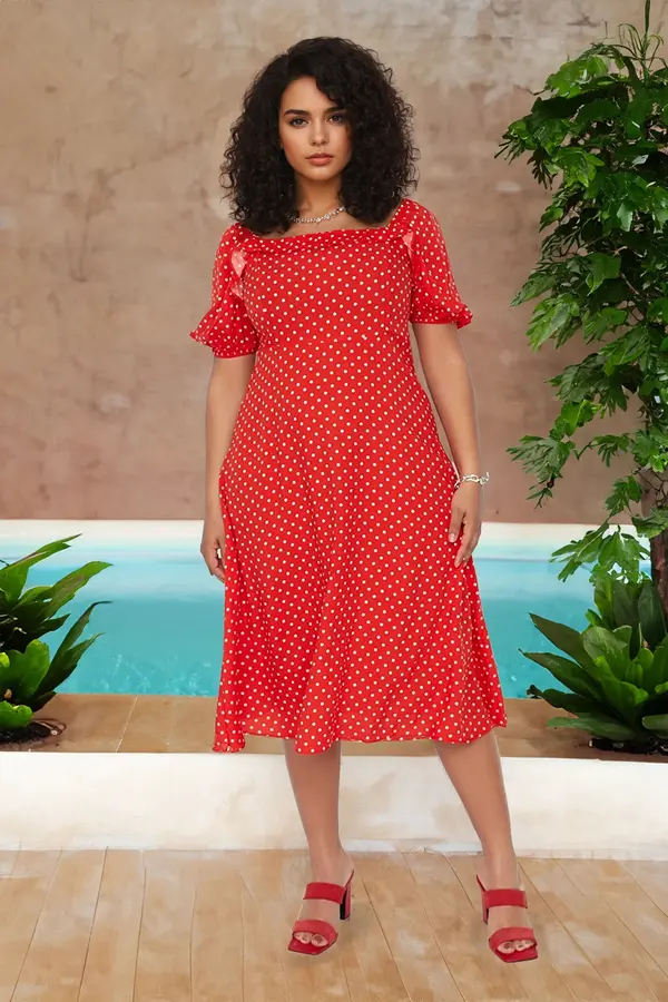 Trendyol Ženska haljina Trendyol Polka dot