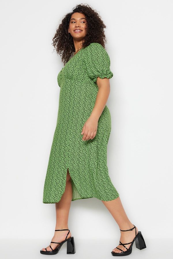 Trendyol Ženska haljina Trendyol TBBSS23AH00092/Green