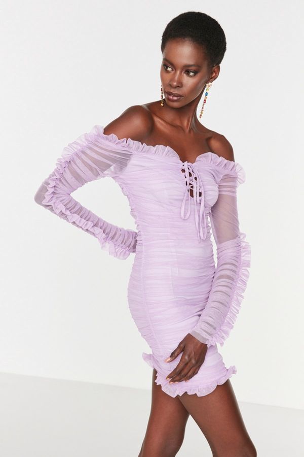 Trendyol Ženska haljina Trendyol Tulle Detailed