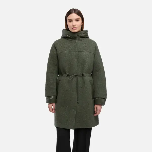 GEOX Ženska kaki parka Geox Kleopy