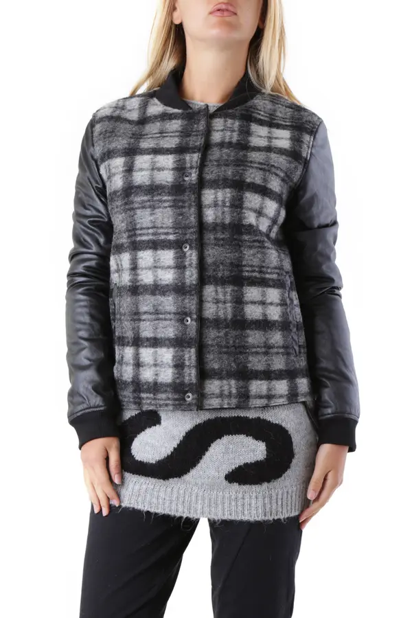 525 Ženska karirana bomber jakna