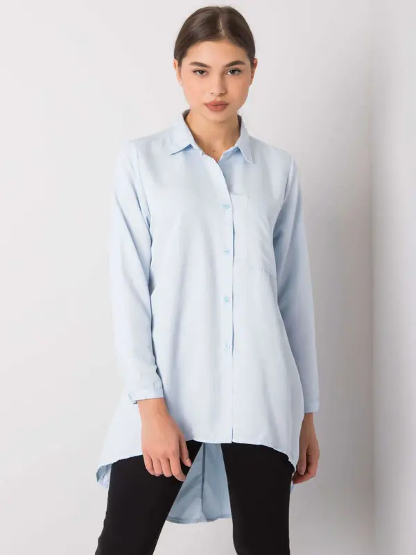 ex moda Ženska košulja s produženim leđima