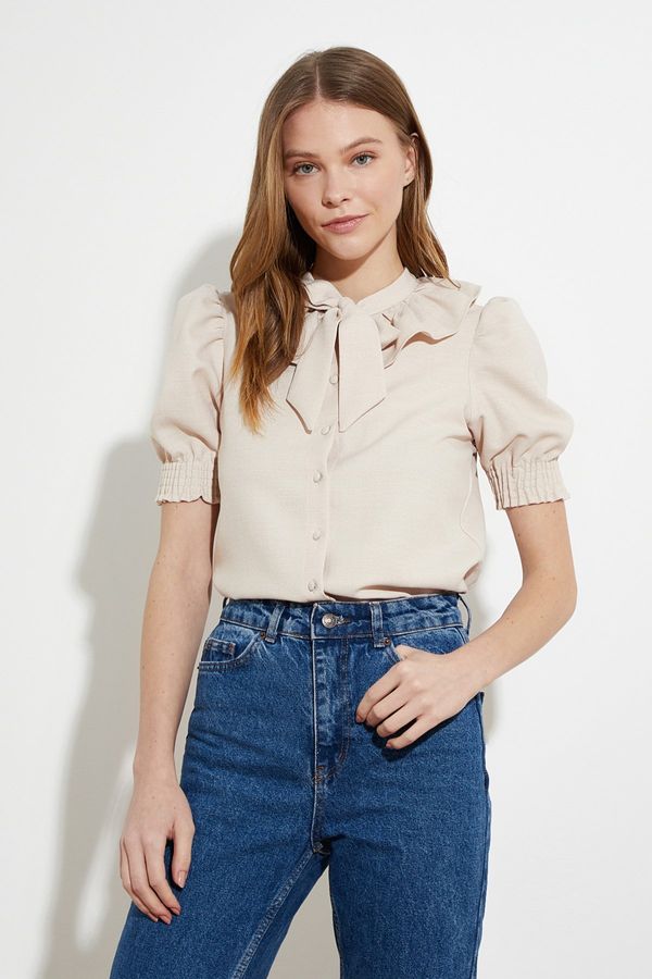 Trendyol Ženska košulja Trendyol Ekru