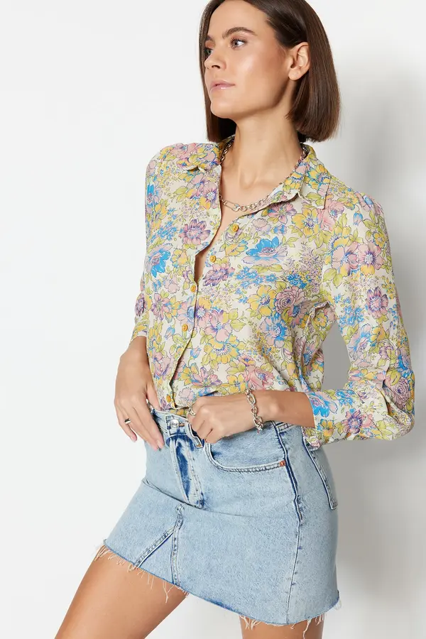 Trendyol Ženska košulja Trendyol Multicolored