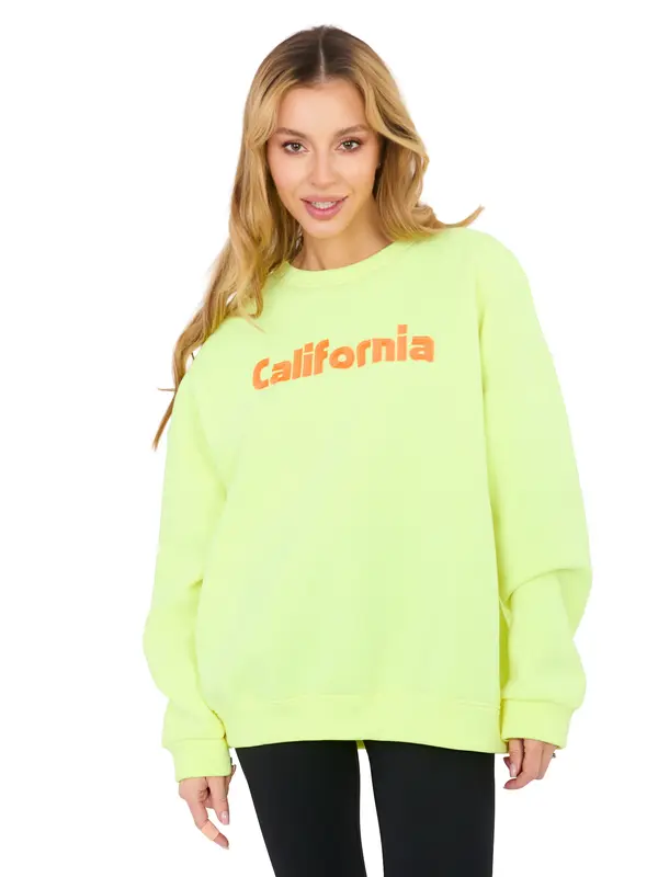 Factory Price Ženska majica California fluo žute boje