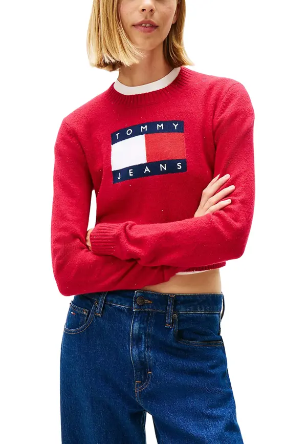 Tommy Hilfiger Jeans Ženska majica dugih rukava Tommy Hilfiger