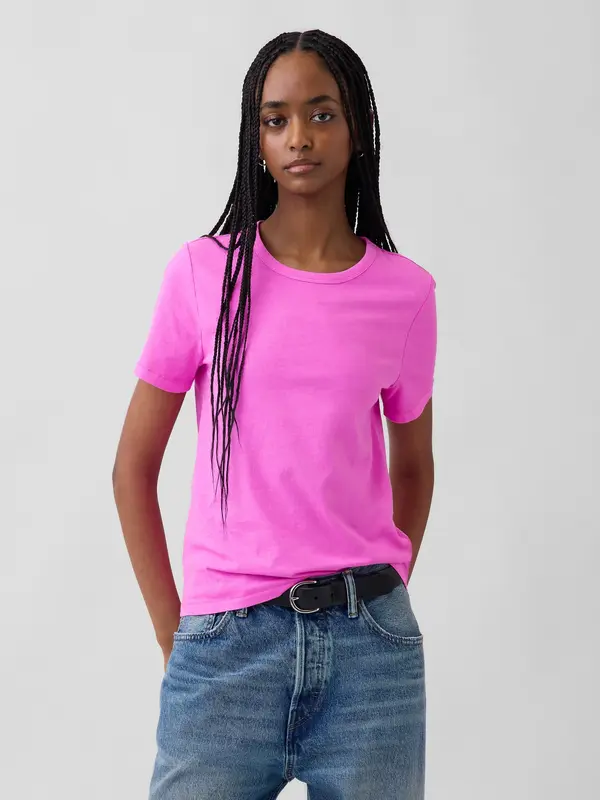 GAP Ženska majica kratkih rukava GAP Cotton VintageSoft