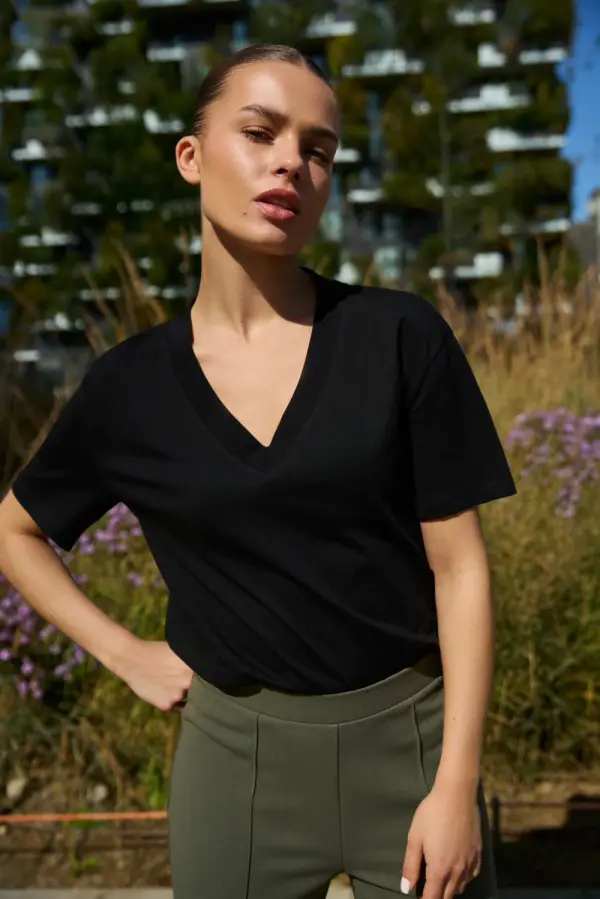 Marisse Ženska majica kratkih rukava Marisse, crna