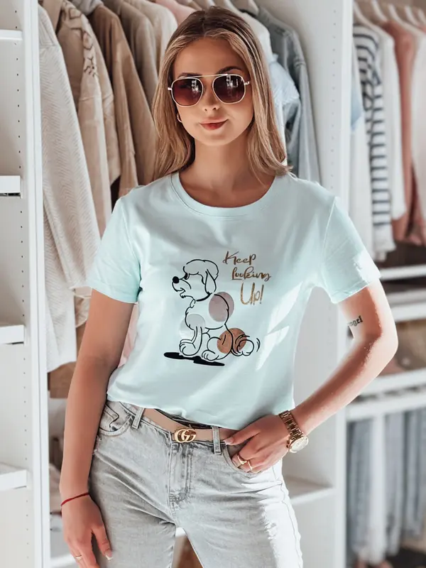 DStreet Ženska majica kratkih rukava s motivom pudle LUMIFITU