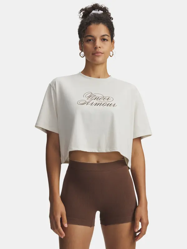 Under Armour Ženska majica kratkih rukava Under Armour UA W SCRIPTHEART CROP SS