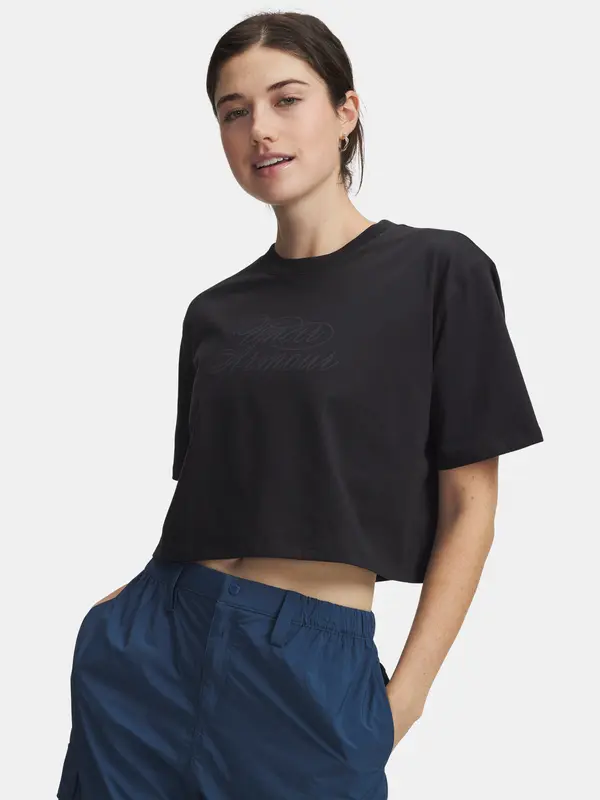 Under Armour Ženska majica kratkih rukava Under Armour UA W SCRIPTHEART CROP SS