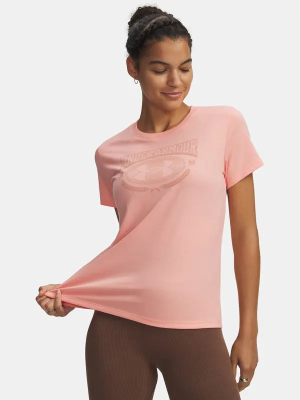 Under Armour Ženska majica kratkih rukava Under Armour UA W VARSITY SS-PNK