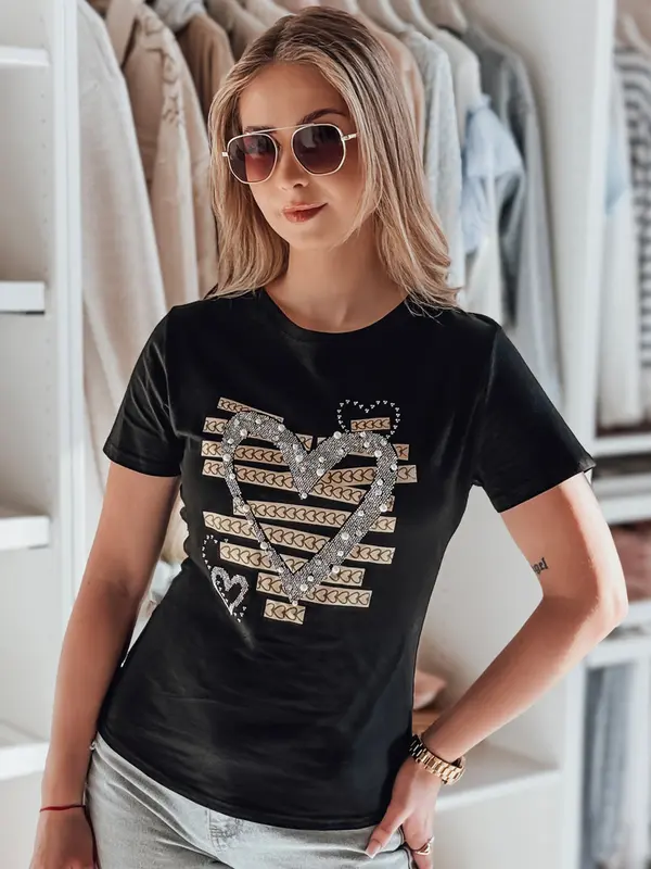 DStreet Ženska majica s printom srca MARISS