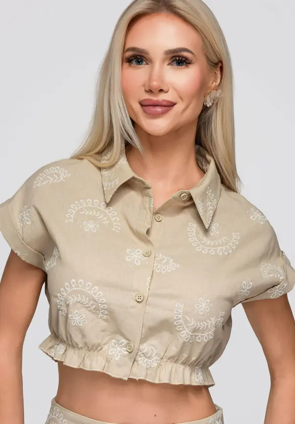 Ombre Ženska ombre bluza kratkih rukava