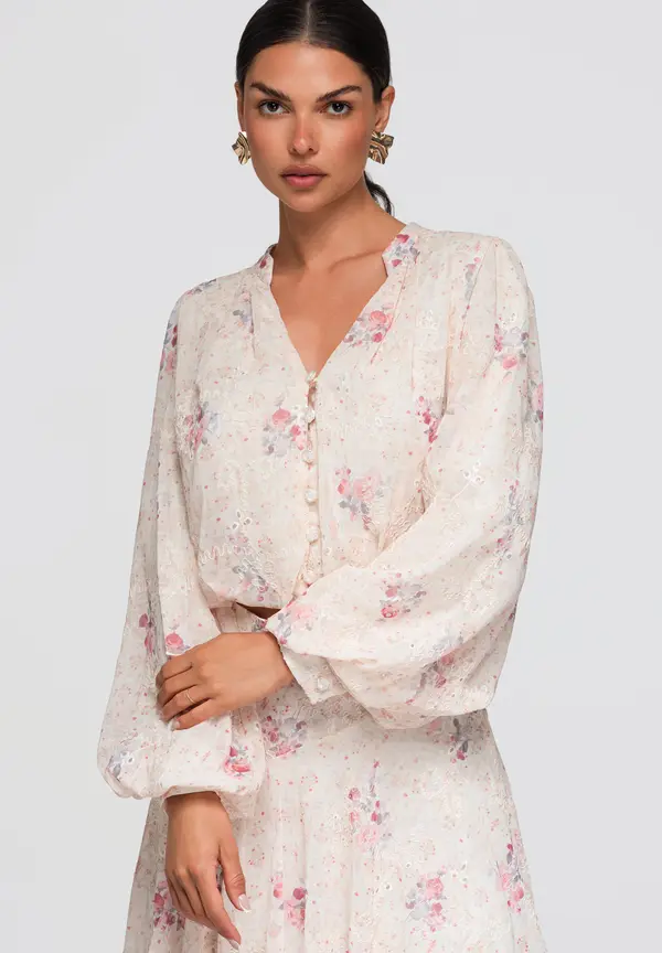 Ombre Ženska ombre bluza s vezom