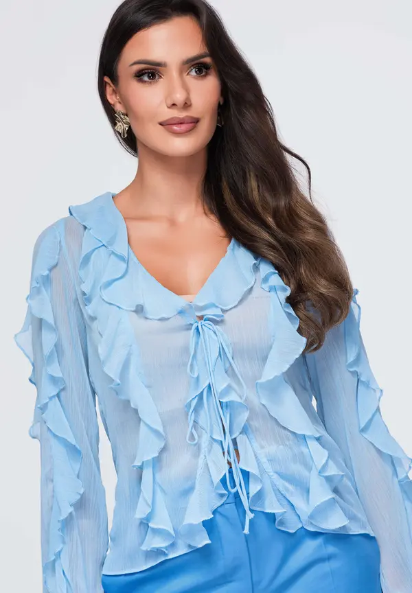 Ombre Ženska ombre bluza s volanima