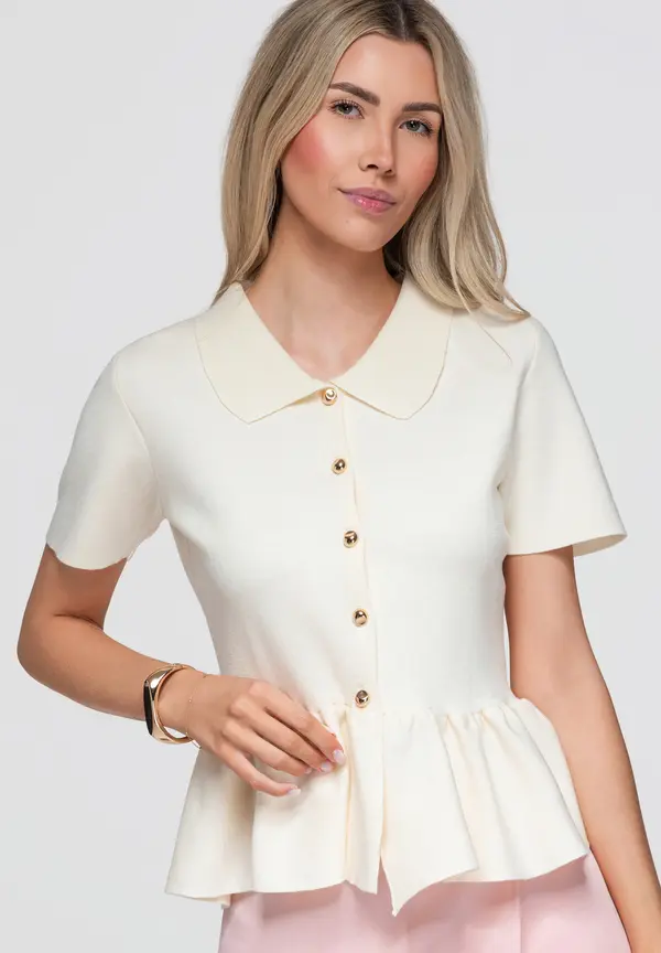 Ombre Ženska ombre peplum bluza
