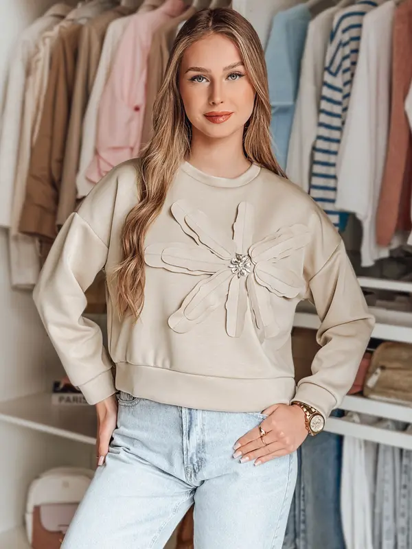 DStreet Ženska oversized majica s cvijetom PETITKA
