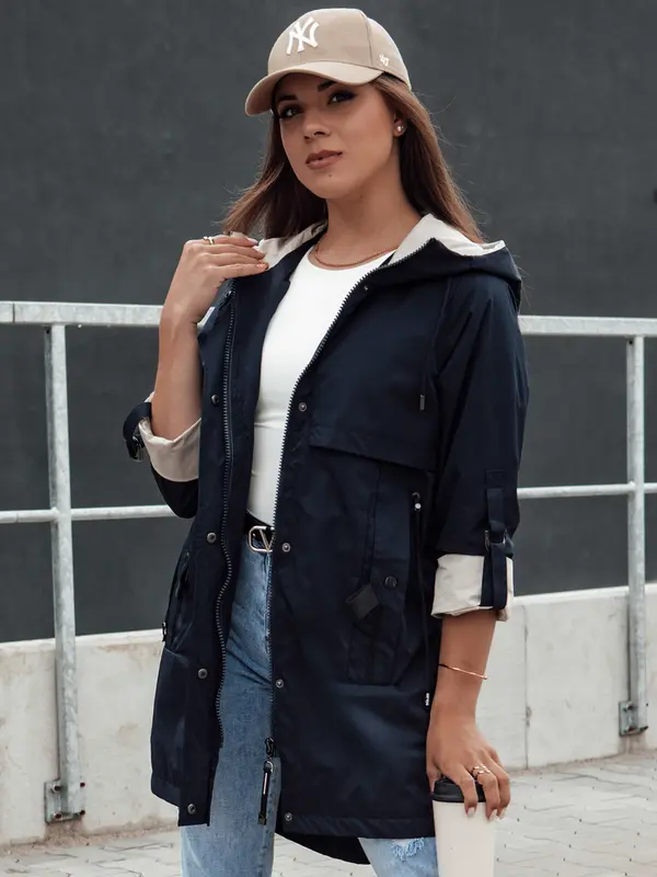 DStreet Ženska parka STYLE QUEEN granat