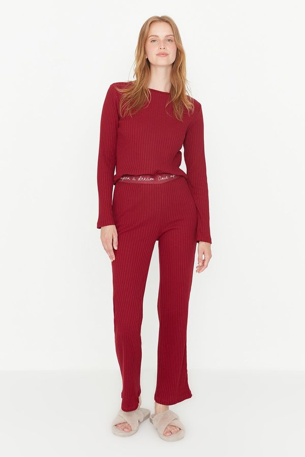 Trendyol Ženska pidžama komplet Trendyol Knitted