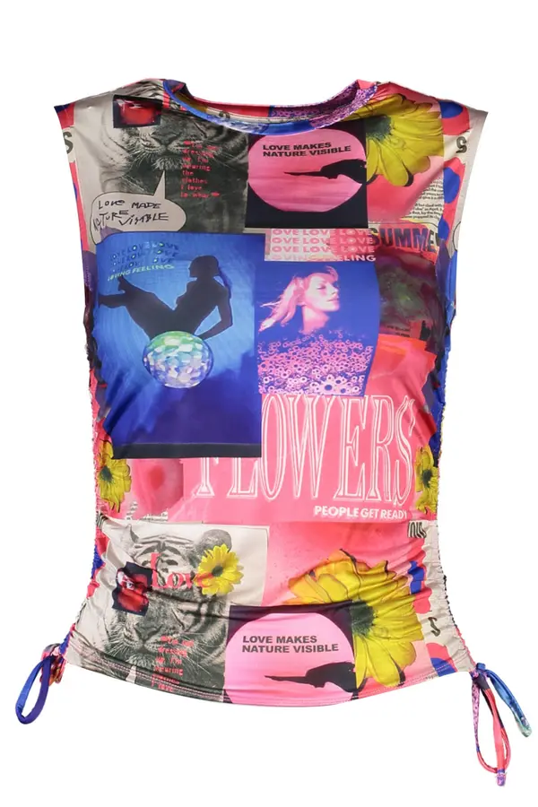 DESIGUAL Ženska plava majica bez rukava Desigual