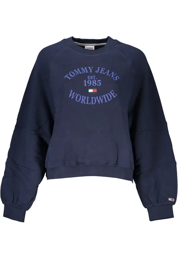 Tommy Hilfiger Ženska plava majica s kapuljačom Tommy Hilfiger