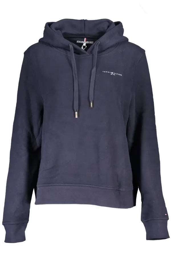 Tommy Hilfiger Ženska plava majica s kapuljačom Tommy Hilfiger