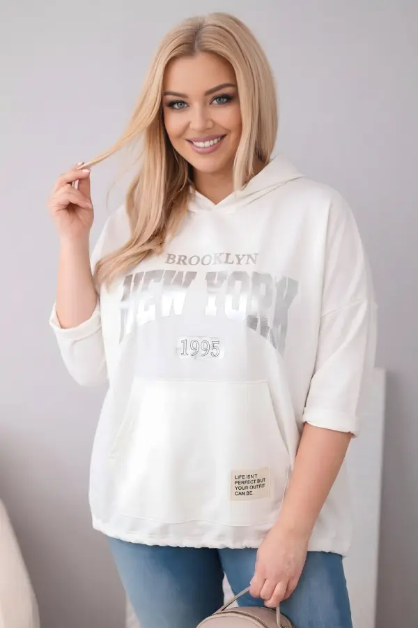 Kesi Włoski Ženska plus size majica s kapuljačom Kesi