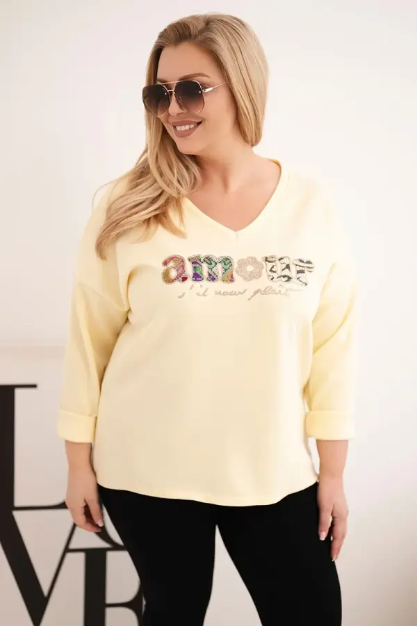 Kesi Włoski Ženska plus size majica s printom Kesi Włoski