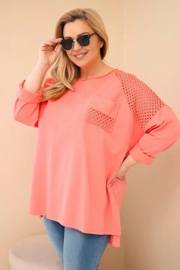 Kesi Włoski Ženska plus size majica s printom Kesi Włoski