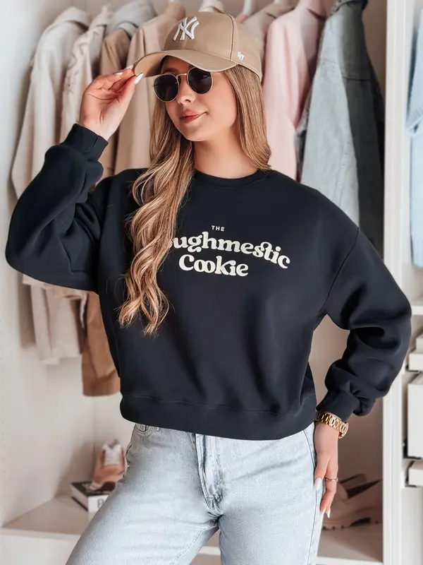 DStreet Ženska predimenzionirana majica s natpisom COOKIES