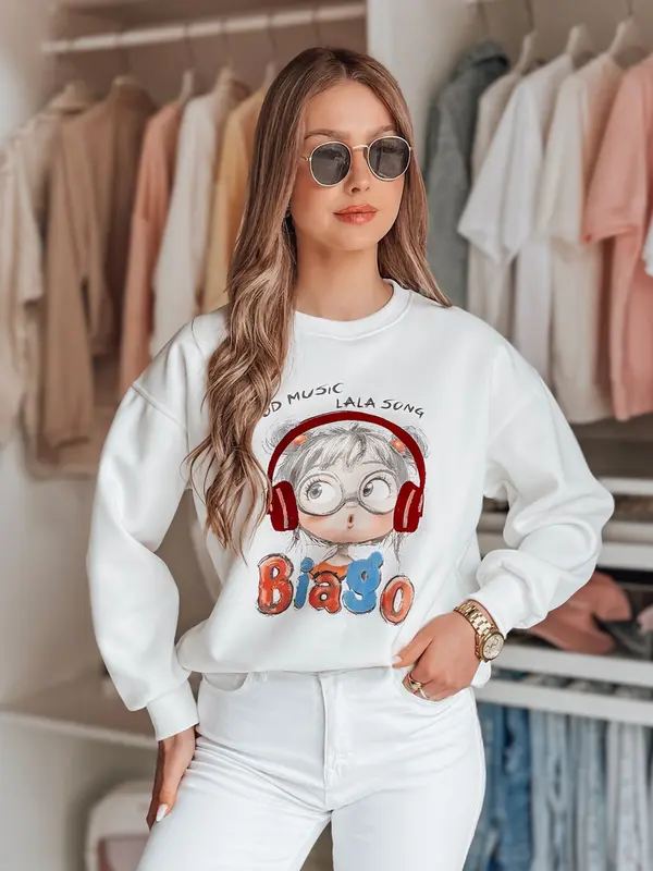 DStreet Ženska predimenzionirana majica s natpisom LALA VIBE