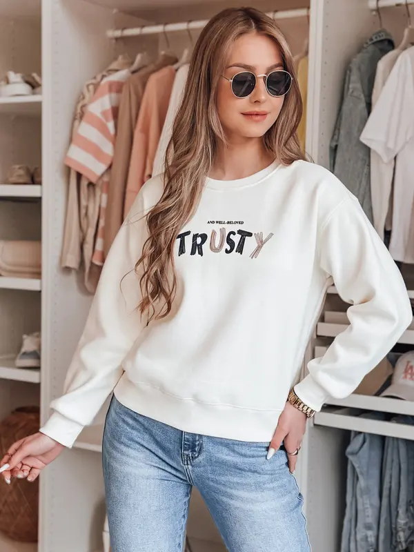 DStreet Ženska predimenzionirana majica s natpisom TRUSTY