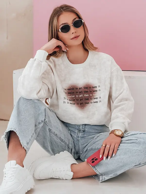 DStreet Ženska predimenzionirana majica s tie-dye uzorkom u obliku srca DESSER