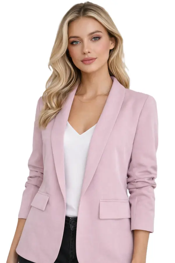 FASHION Ženska prijelazna jakna - ružičasta