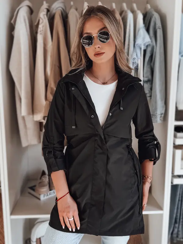 DStreet Ženska prijelazna parka STYLINA crna