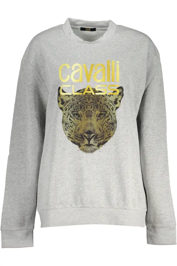 Cavalli Class Ženska siva majica s kapuljačom Cavalli Class