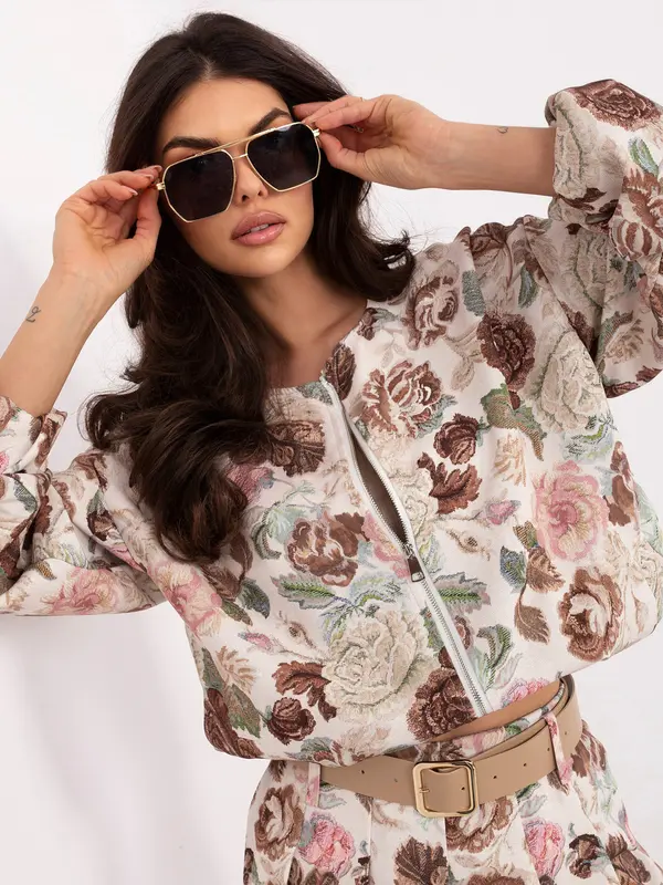 Italy Moda Ženska smeđa bomber jakna