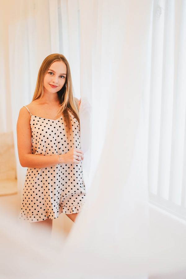 Trendyol Ženska spavaćica Trendyol Ecru