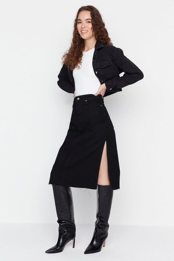 Trendyol Ženska suknja Trendyol Black