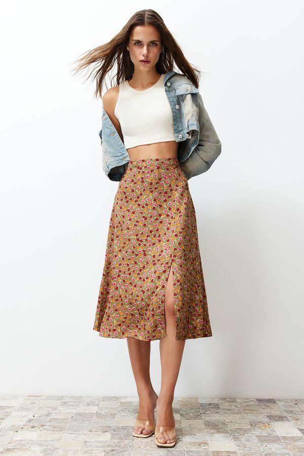 Trendyol Ženska suknja Trendyol Floral Patterned