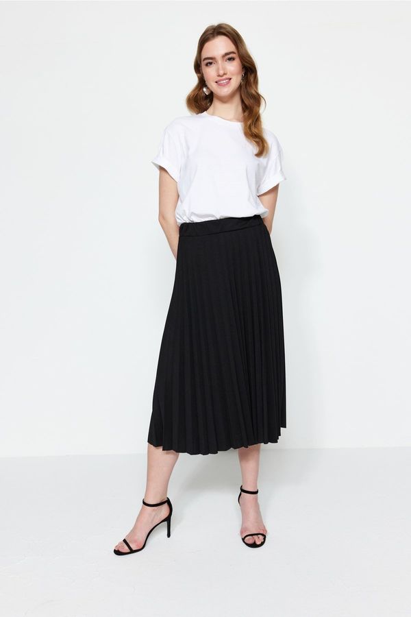 Trendyol Ženska suknja Trendyol TWOSS23ET00048/Black