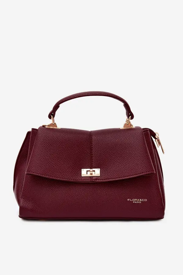 FLORA & CO Ženska torbica Flora&amp;Co od eko kože, bordo boje
