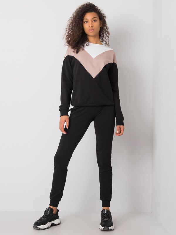 Fashionhunters Ženska trenirka komplet Fashionhunters i523_RV-KMPL-6715.33Pczarny