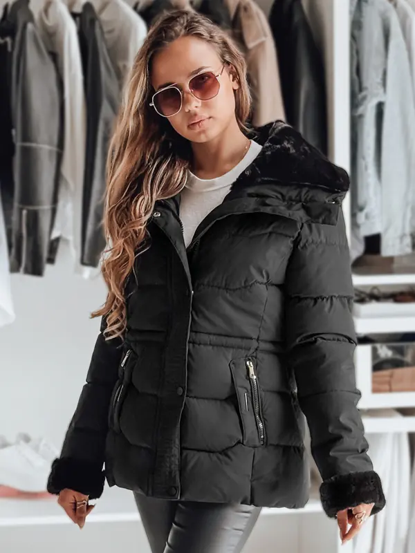 DStreet Ženska zimska jakna WINTERGIRL crna