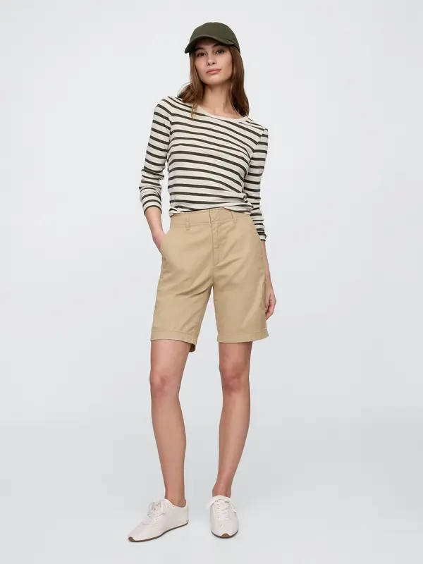 GAP Ženske bermude GAP Downtown Khaki