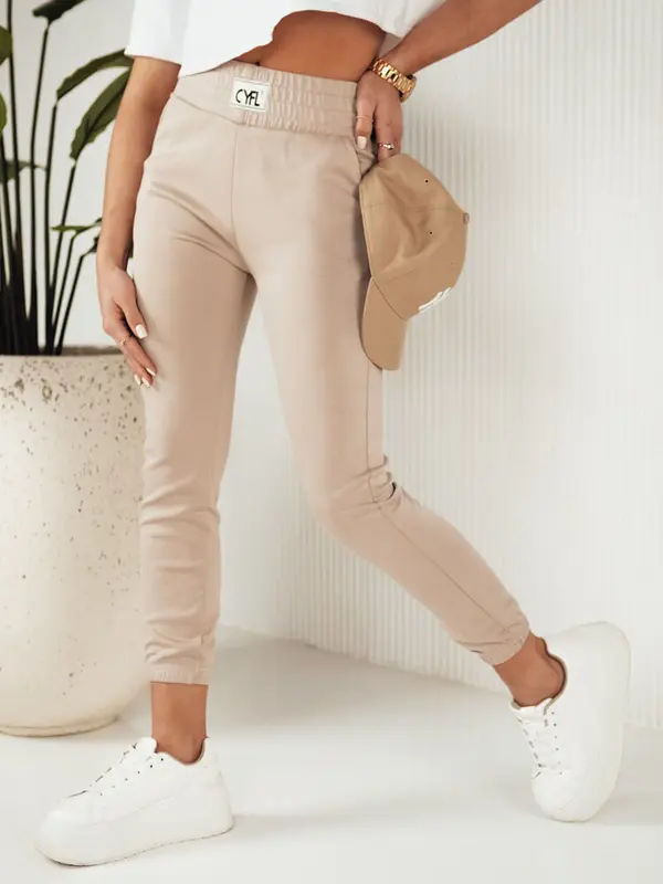 DStreet Ženske bež trenirke CYFL