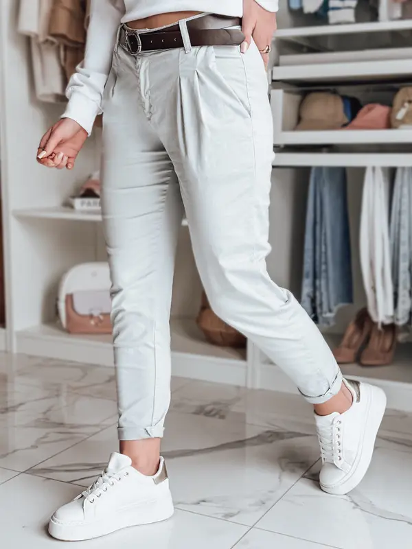 DStreet Ženske chino hlače MODELA s remenom