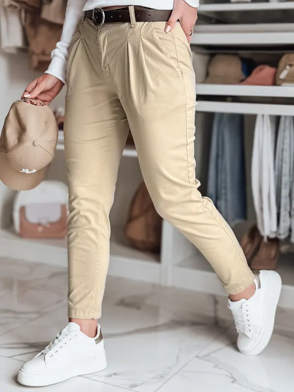 DStreet Ženske chino hlače s remenom MODELA