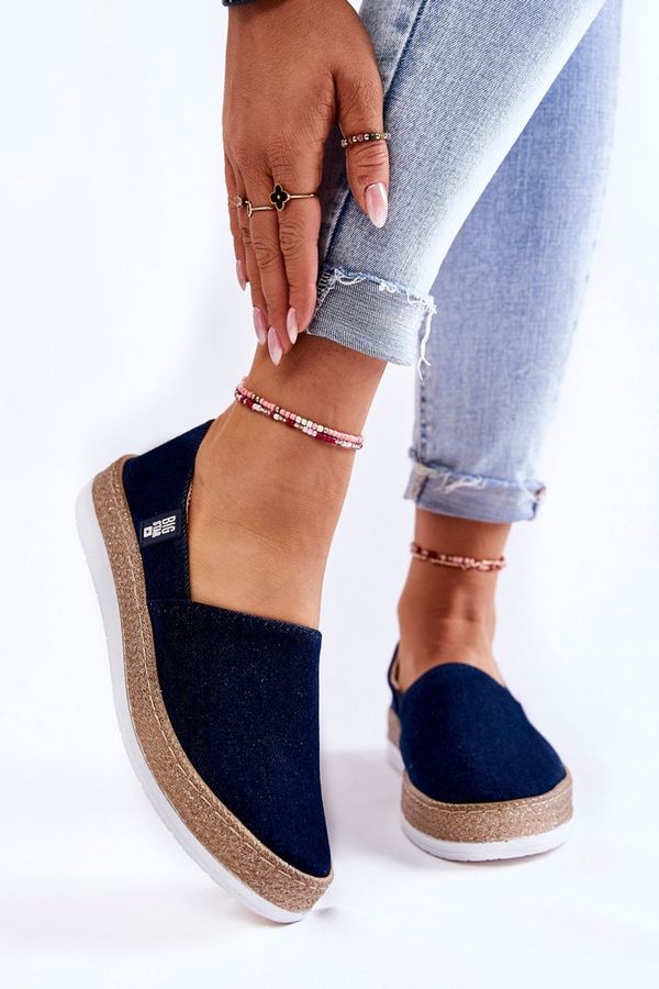 BIG STAR SHOES Ženske espadrile BIG STAR SHOES Navy Blue
